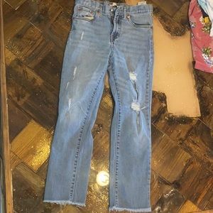 Girls cropped jeans